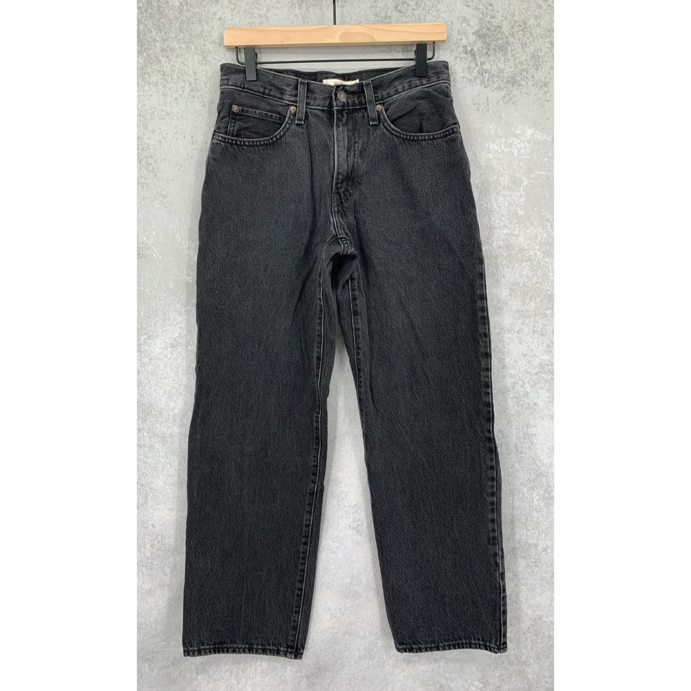 Levis  Wide Leg Jeans Womens 27 Black 94 Baggy Fade Cotton Denim Pants